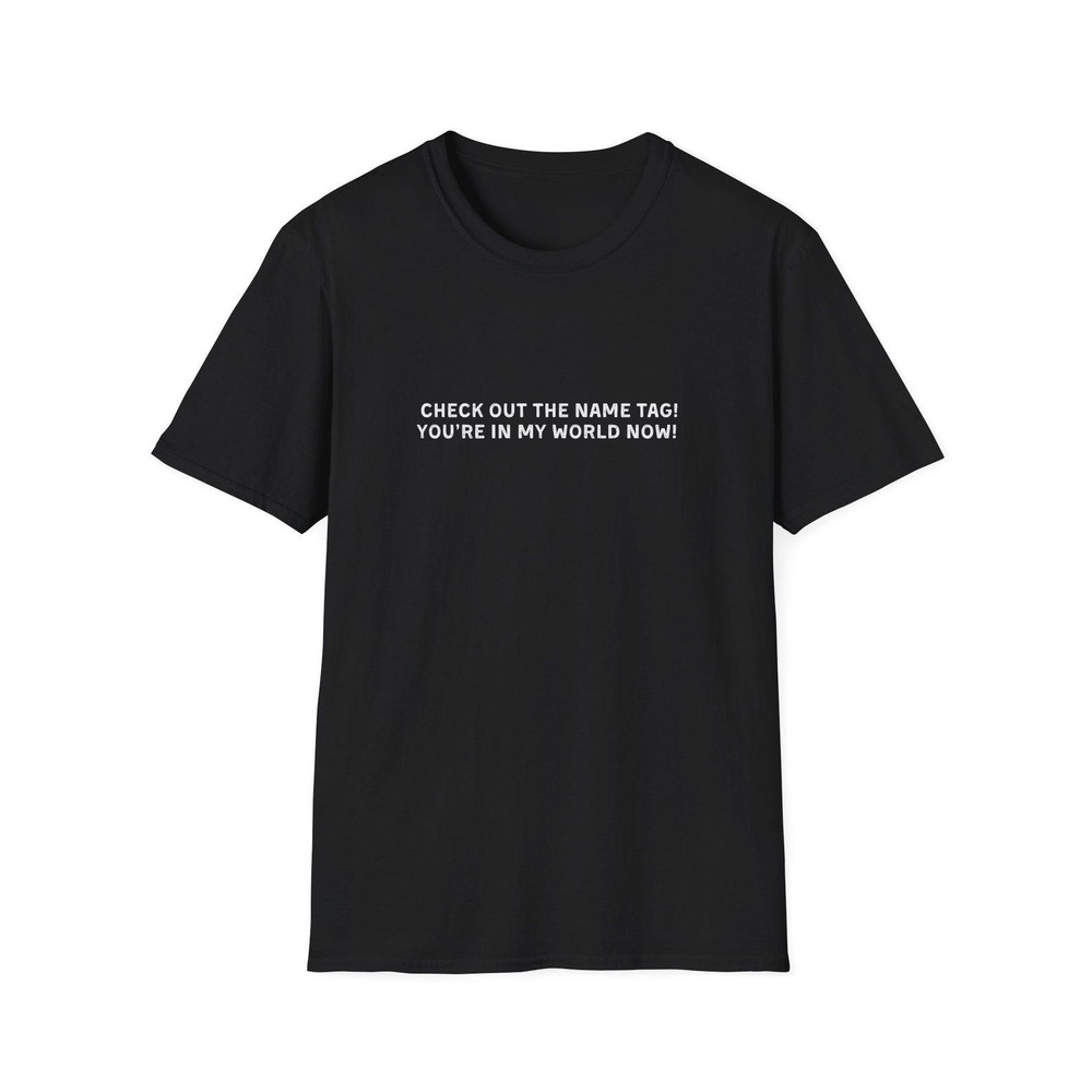 Happy Gilmore Check Out The Name Tag T Shirt Funny 90_s Retro Movie Tee Back
